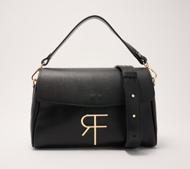Filomena Amore Lady Chicago Leather Monogram Flap Shoulder Bag — View 10
