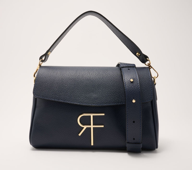 Filomena Amore Lady Chicago Leather Monogram Flap Shoulder Bag — View 12