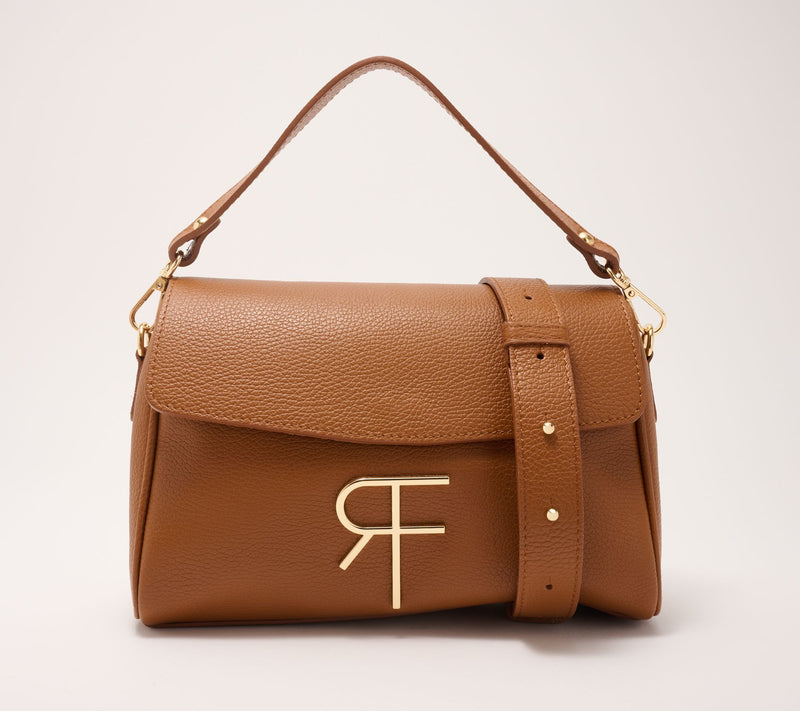 Filomena Amore Lady Chicago Leather Monogram Flap Shoulder Bag — Main view