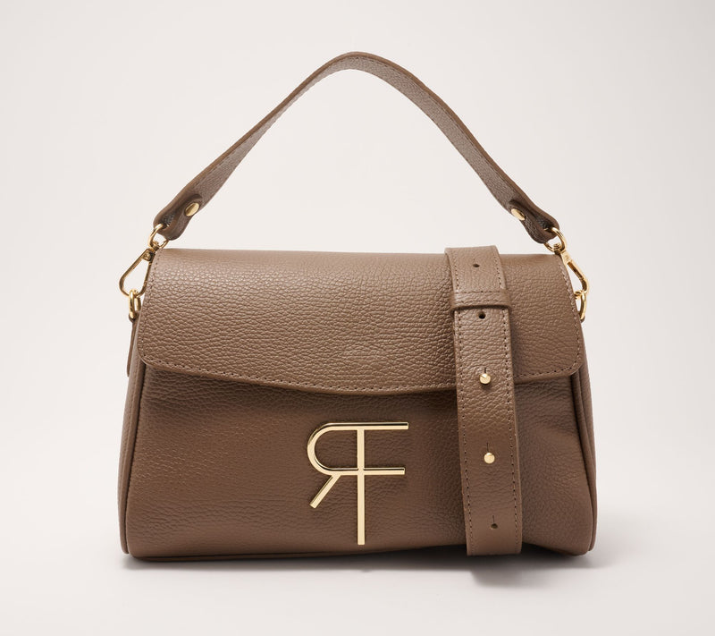 Filomena Amore Lady Chicago Leather Monogram Flap Shoulder Bag — View 13
