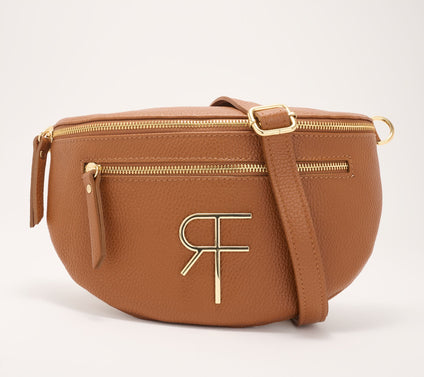 Filomena Amore Lady Ischia Leather Monogram Sling with Crossbody