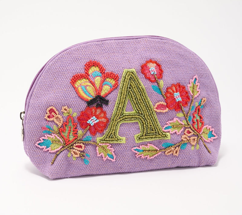 America & Beyond Embellished & Beaded Initial Pouch — View 30