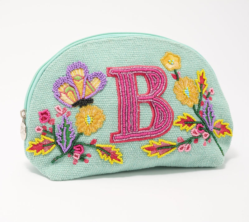 America & Beyond Embellished & Beaded Initial Pouch — View 31