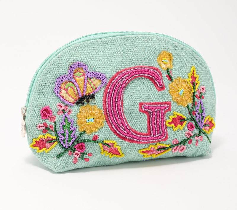 America & Beyond Embellished & Beaded Initial Pouch — View 36