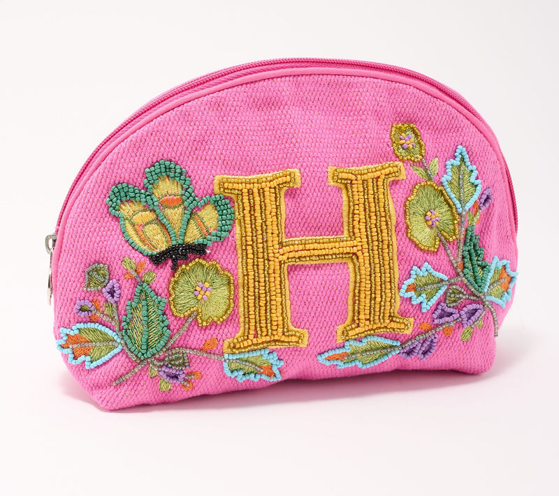 America & Beyond Embellished & Beaded Initial Pouch — View 37