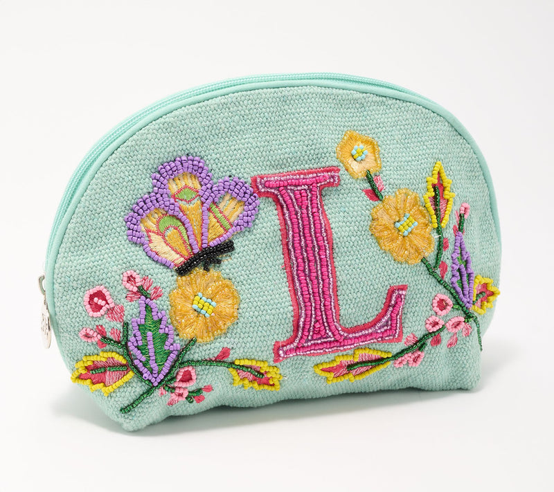 America & Beyond Embellished & Beaded Initial Pouch — View 41