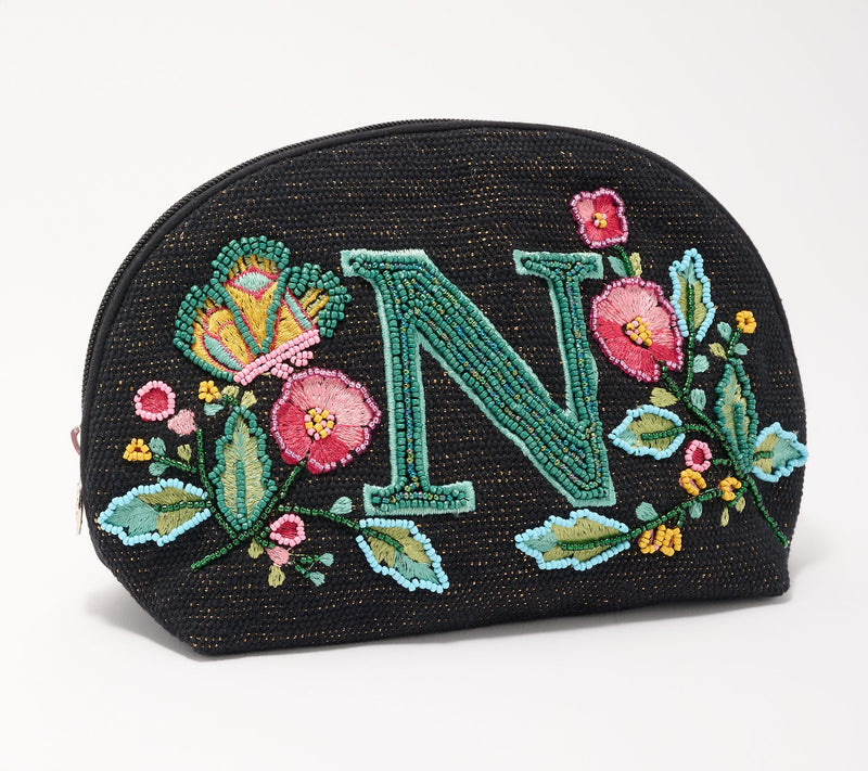 America & Beyond Embellished & Beaded Initial Pouch — View 43