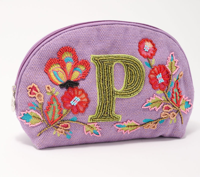 America & Beyond Embellished & Beaded Initial Pouch — View 45