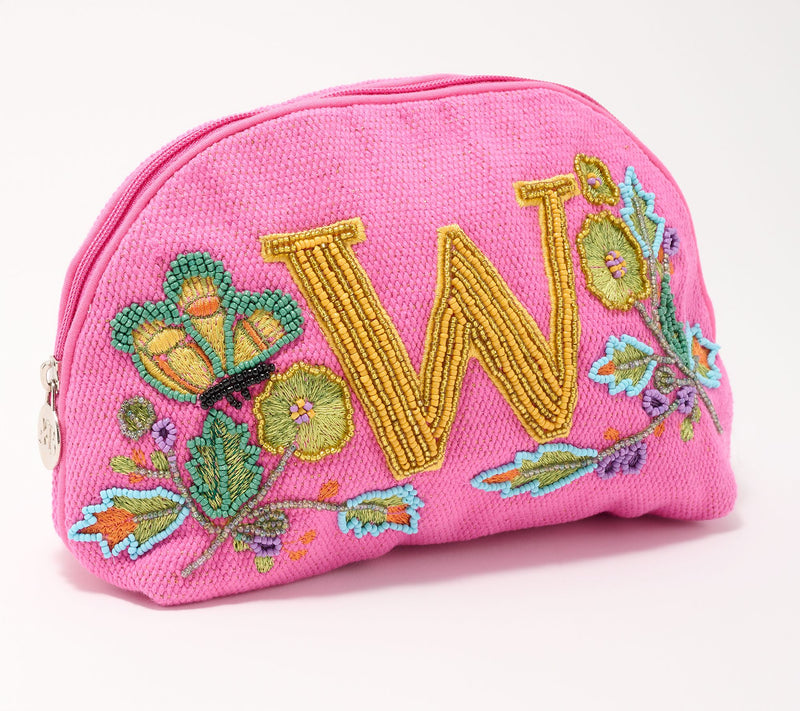 America & Beyond Embellished & Beaded Initial Pouch — View 52
