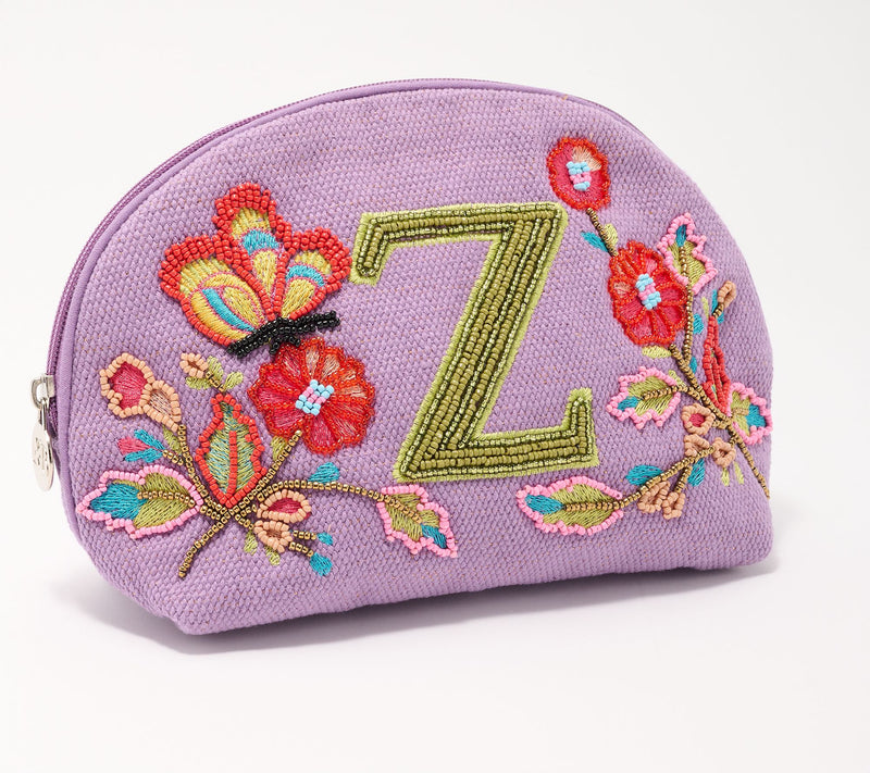 America & Beyond Embellished & Beaded Initial Pouch — View 55