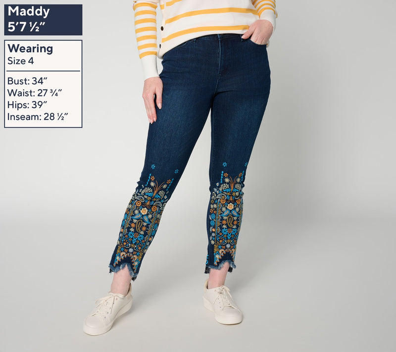 Felt Denim by Laurie Felt Regular Daisy Denim Slim Leg Jean — View 2