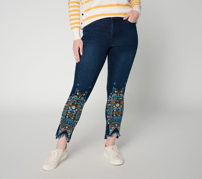 Felt Denim by Laurie Felt Regular Daisy Denim Slim Leg Jean — View 9