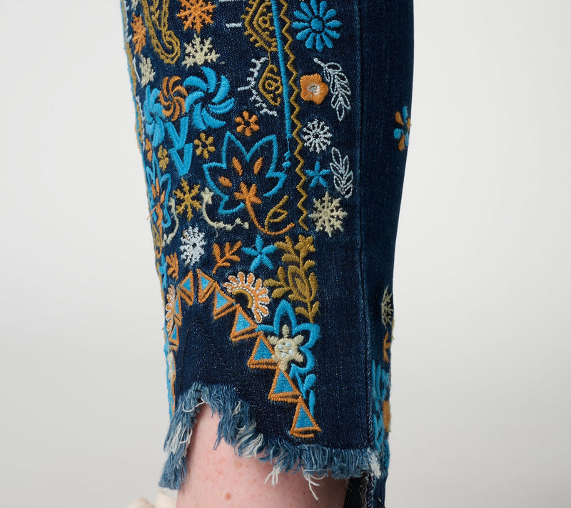 Felt Denim by Laurie Felt Petite Daisy Denim Slim Leg Jeans — View 4