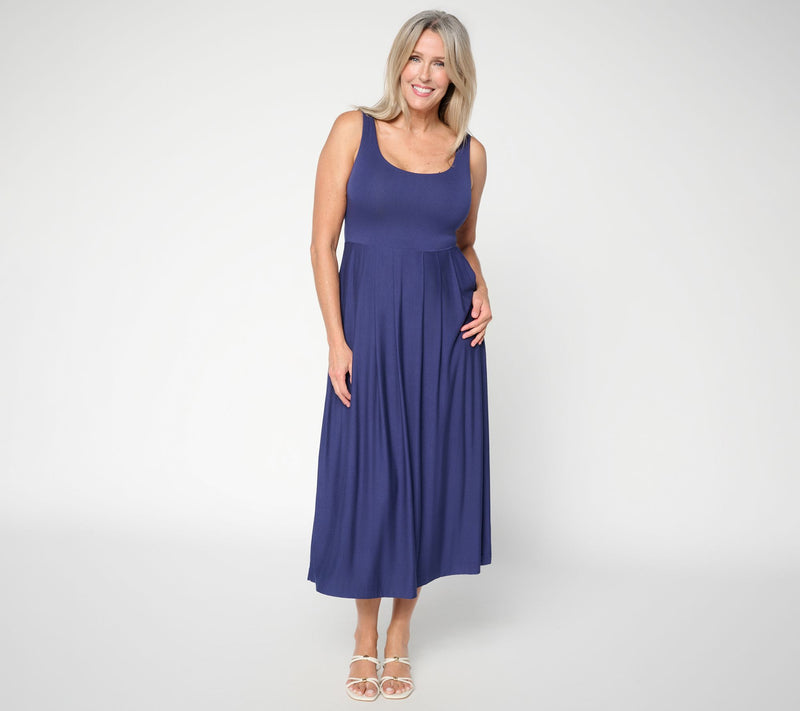 Felt Denim by Laurie Felt Reg Everyday Maxi Length Tank Top Dress — View 10