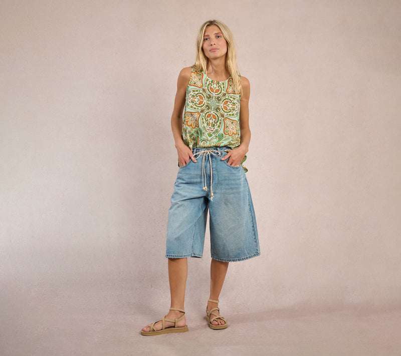 Molly Bracken Woven Paisley Top — Main view