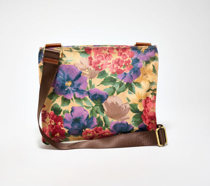"As Is" Patricia Nash Martine Crossbody Coated Canvas