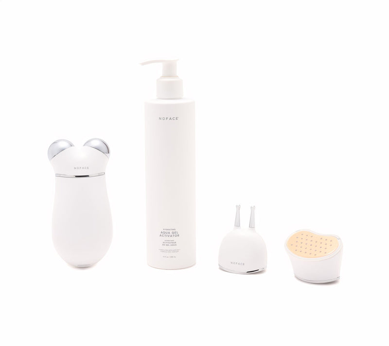 NuFace Trinity+ Facial Toning Device Complete Set w/ Aqua Gel — View 2
