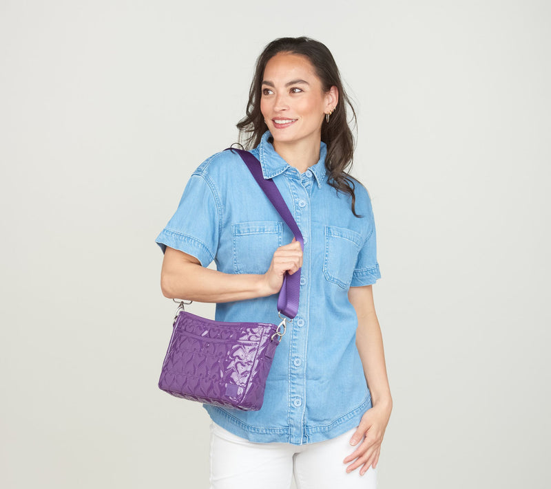 IHKWIP Mini More Love Heart Quilted Messenger Crossbody — View 6