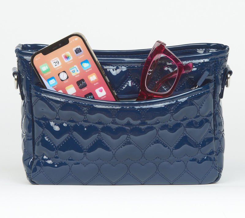 IHKWIP Mini More Love Heart Quilted Messenger Crossbody — View 4