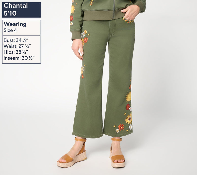 Driftwood Jeans Martha Crop Knit Denim Jeans — View 9