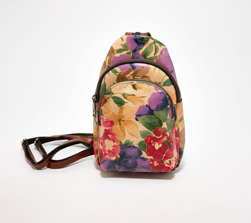 "As Is" Patricia Nash Annalie Leather Convertible Sling Backpack — View 16