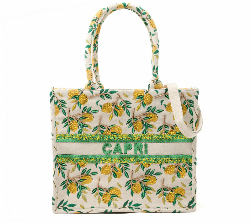America & Beyond Beaded Brocade Destination Book Tote — View 8