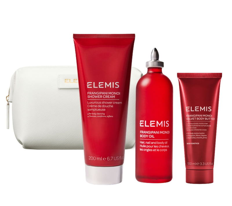 ELEMIS Frangipani Glow Up: Cleanse, Treat, AndMoisturizer Set — Main view