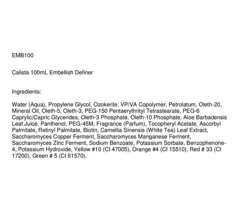 Calista 100mL Embellish Texturizing Definer — View 2