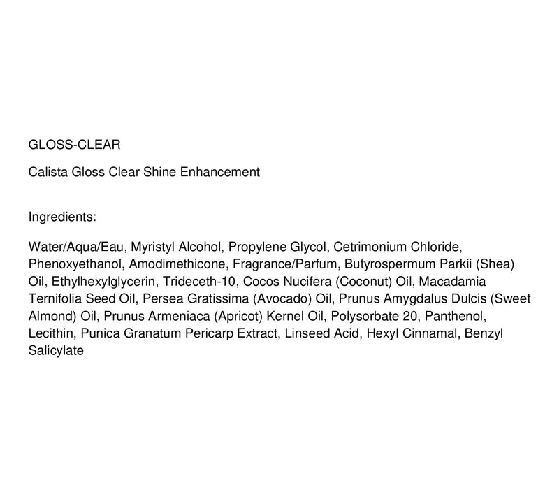 Calista Gloss Clear Shine Enhancement — View 2