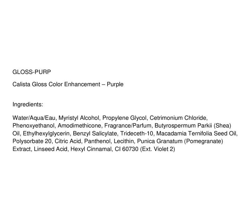 Calista Gloss Clear Shine Enhancement-Purple — View 2