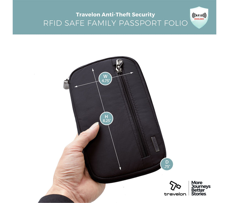 Travelon RFID Blocking Family Passport Wallet — View 3