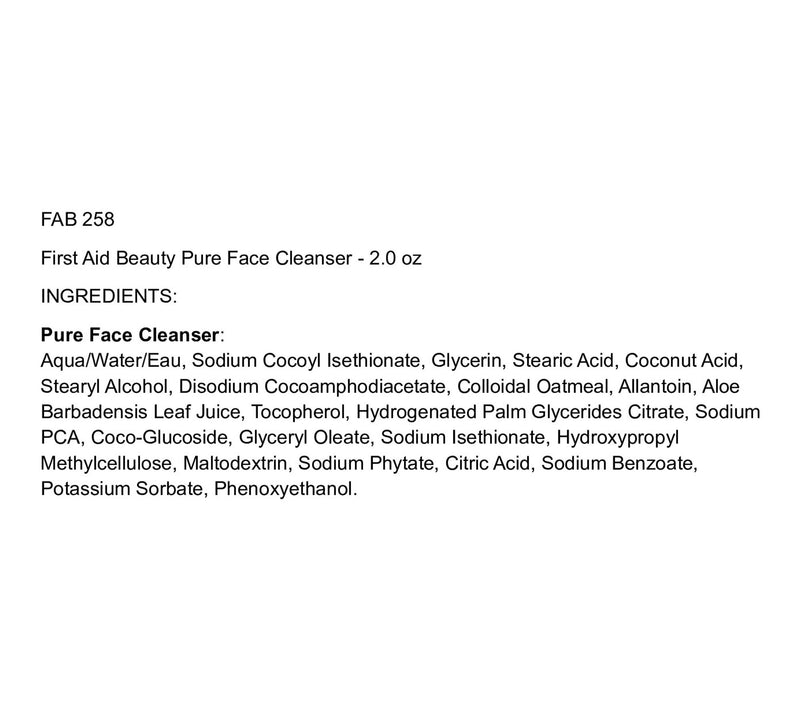 First Aid Beauty Pure Face Cleanser 2.0-oz — View 2