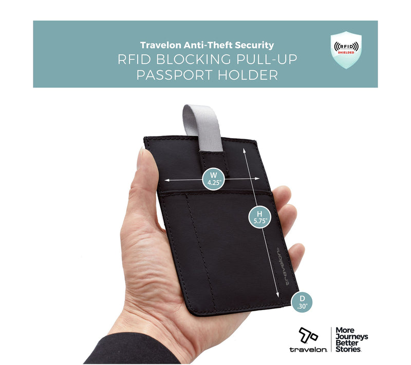 Travelon RFID Blocking Pull Out Passport holder — View 4