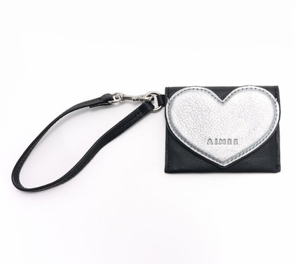 "As Is" Aimee Kestenberg Leather Heart Breaker Credit Card Wristlet