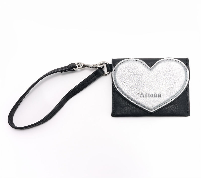 "As Is" Aimee Kestenberg Leather Heart Breaker Credit Card Wristlet — View 8