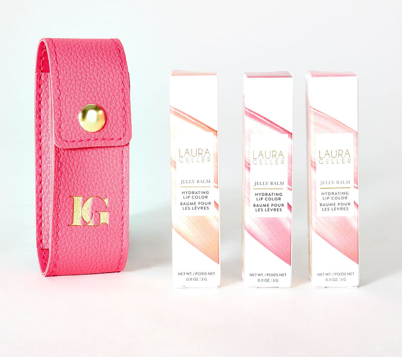 Laura Geller Jelly Balm Trio with Lipstick Case — View 3
