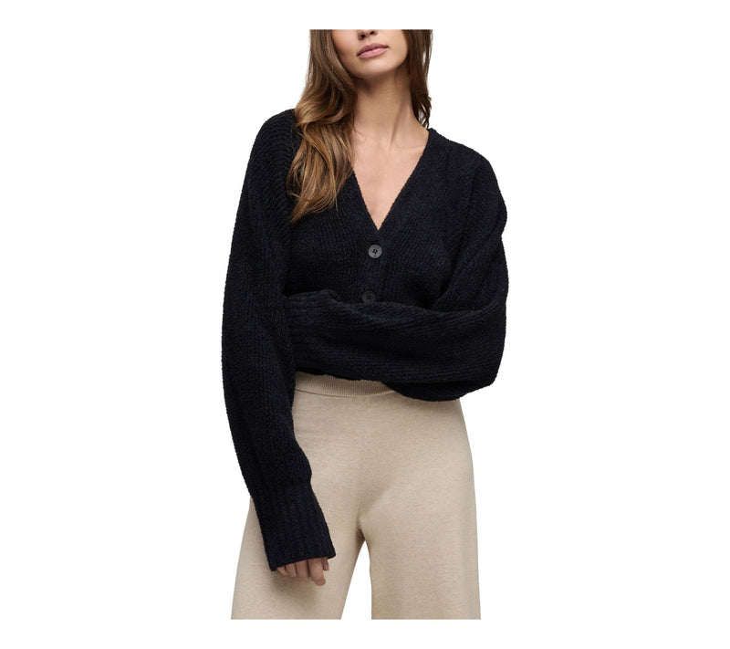 Barefoot Dreams CozyChic Lite Cotton Ribbed Button Front Cardi — View 12