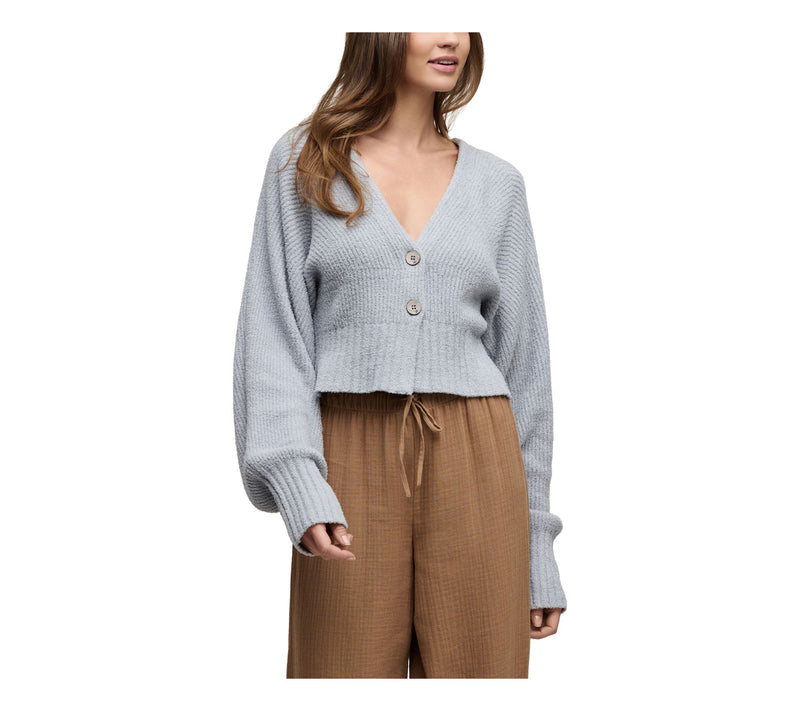 Barefoot Dreams CozyChic Lite Cotton Ribbed Button Front Cardi — View 14