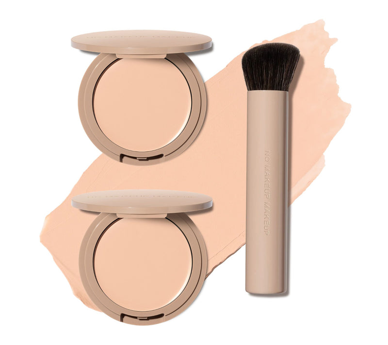 No Makeup Makeup 4-in-1 Foundation Duo + Brush — Main view