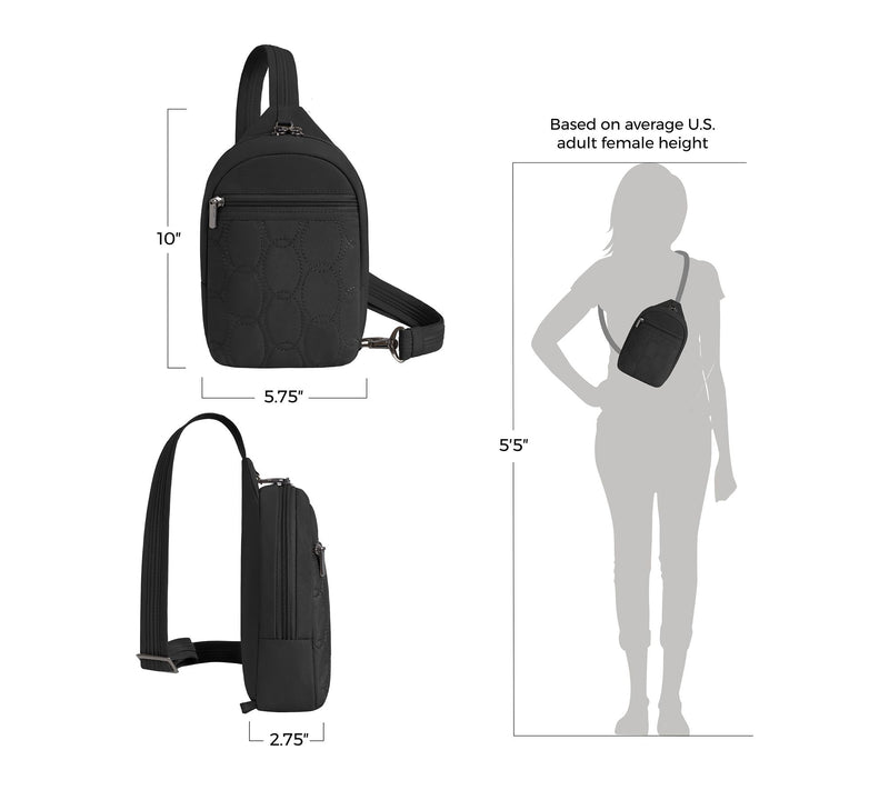 Travelon Anti-Theft Runways Small Sling — View 3