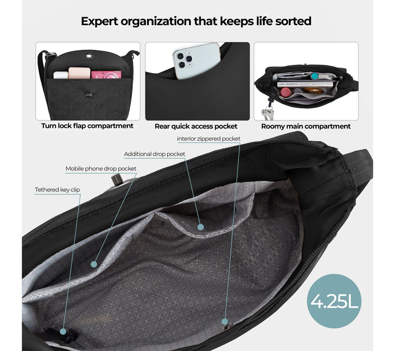 Travelon Anti-Theft Runways Medium Crossbody — View 5