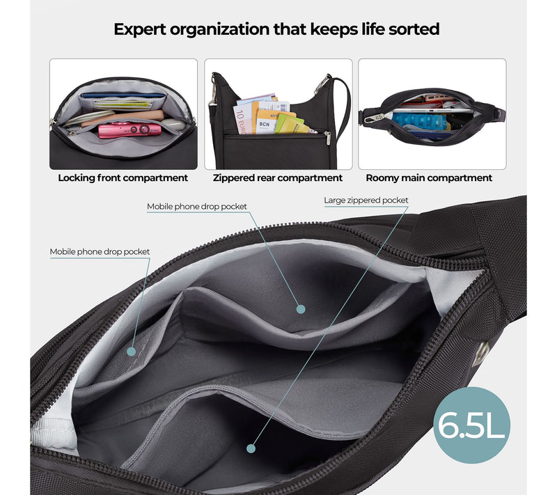 Travelon Anti-Theft Classic Essential MessengerBag — View 7