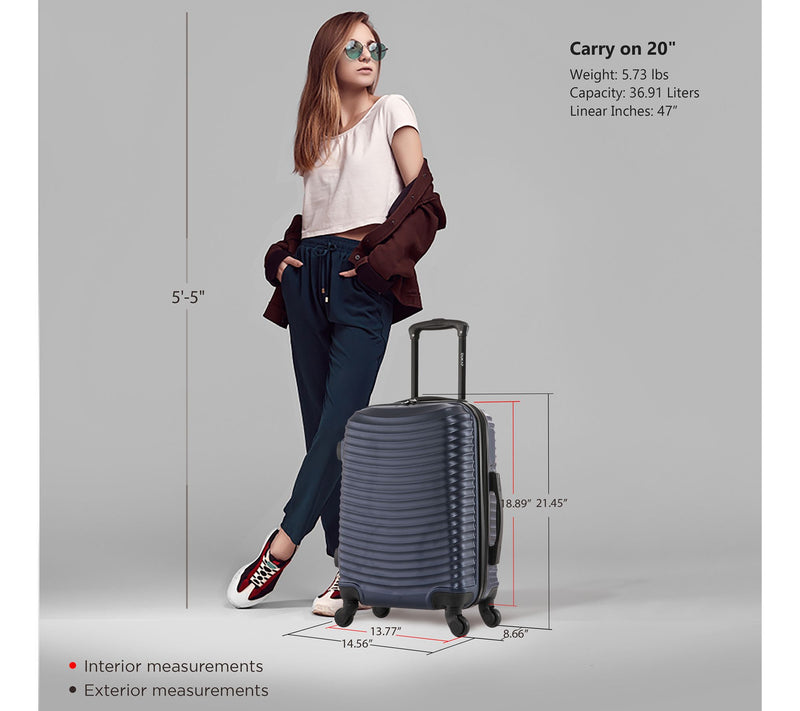 Dukap Adly 20" Carry-On Lightweight Hardside Spinner Luggage — View 2