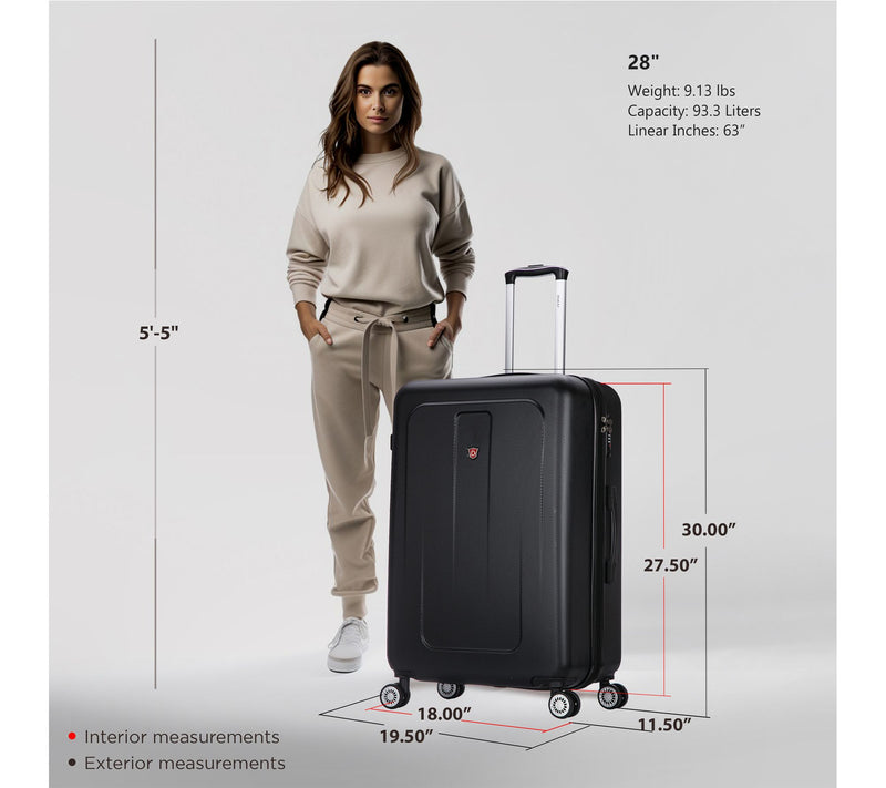DUKAP Crypto Lightweight Hardside 2-Piece Luggage Set — View 4