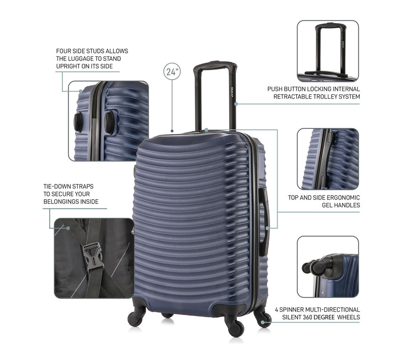 Dukap Adly 24" Lightweight Hardside Spinner Luggage — View 3