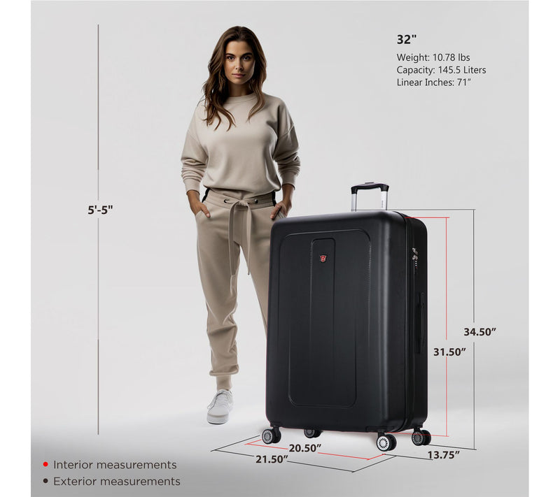 DUKAP Crypto Lightweight Hardside Spinner 32in — View 2
