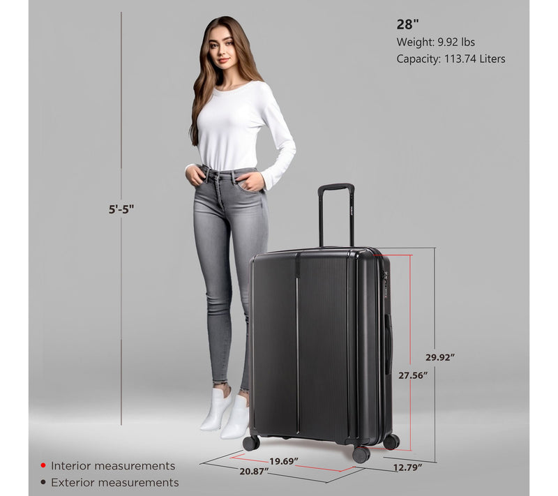 DUKAP Airley Lightweight 28" Hardside Spinner Luggage — View 2