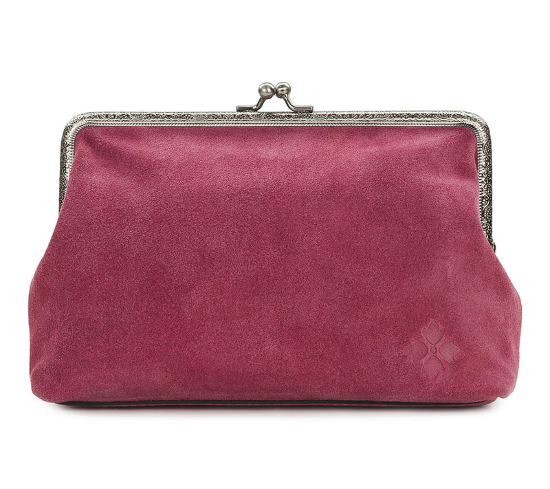 Patricia Nash B orriana Frame w ith Rose Toolin g - Suede — View 2
