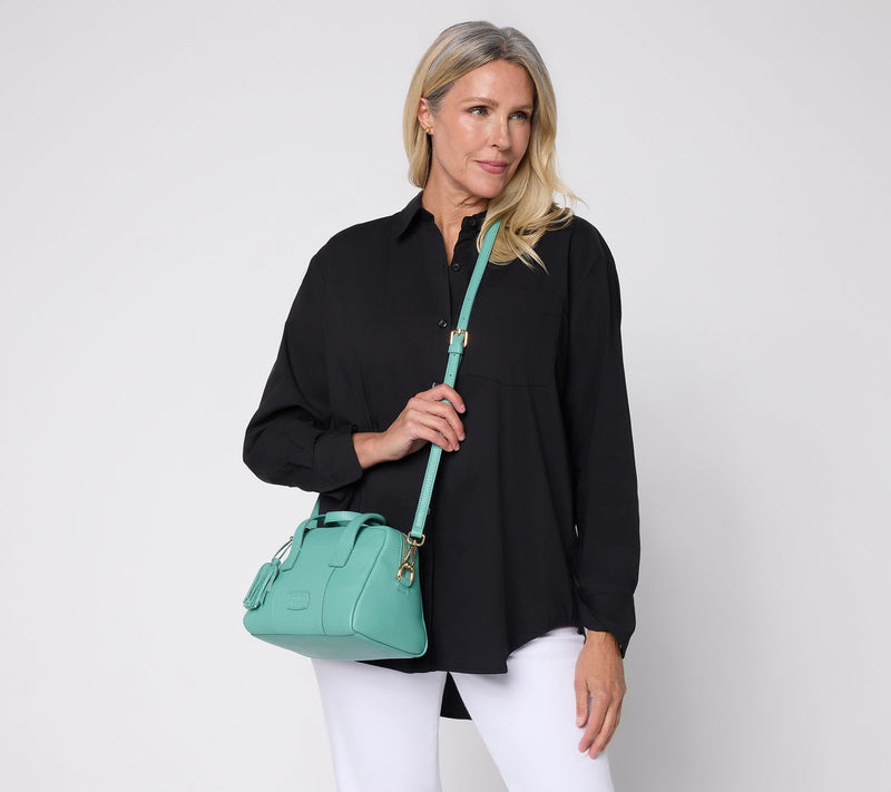 Pom Pom London Leather Bowler Mini Crossbody — View 4