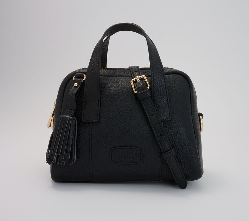 Pom Pom London Leather Bowler Mini Crossbody — View 12